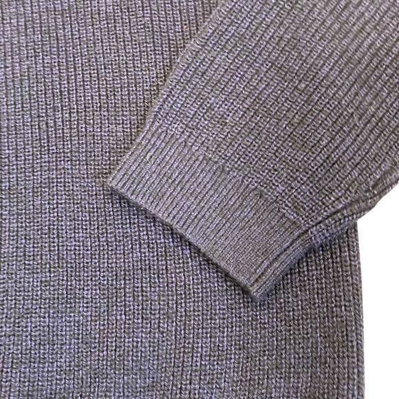 Ted Baker Sz 4 / Large Rossi Textured Knitted Crewneck Sweater Heathered Navy - Picture 7 of 16